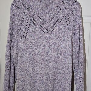 Torrid Lavender Cowl Neck Sweater
